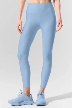 High-Waist Airlift Legging 7/8 - Bleu coquillage