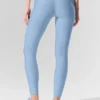 High-Waist Airlift Legging 7/8 - Bleu coquillage