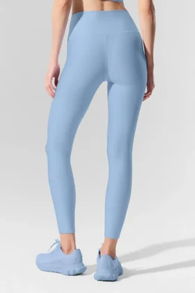 High-Waist Airlift Legging 7/8 – Bleu coquillage