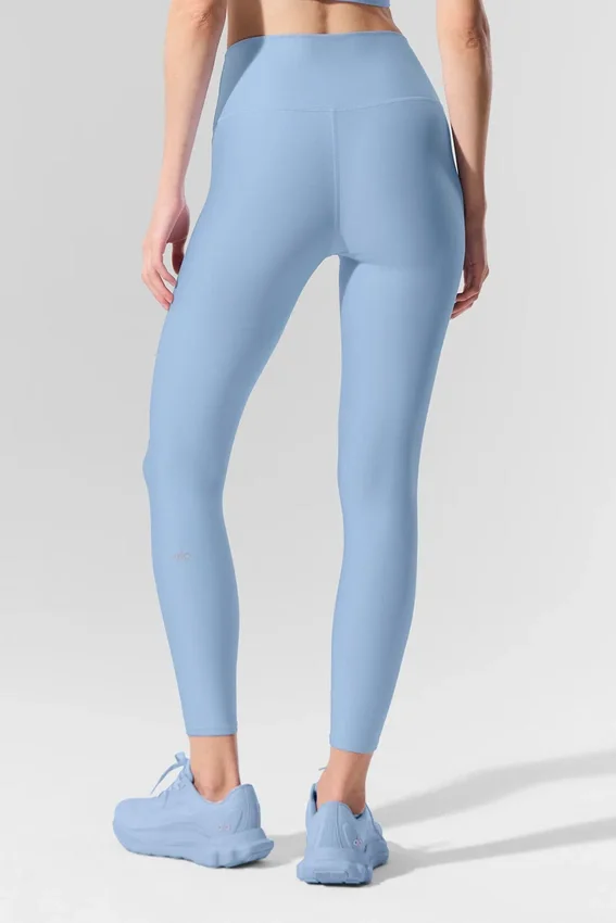 High-Waist Airlift Legging 7/8 - Bleu coquillage