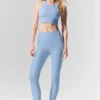 High-Waist Airlift Legging 7/8 - Bleu coquillage
