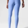 High-Waist Airlift Legging 7/8 - Bleu cristal/Blanc