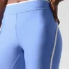 High-Waist Airlift Legging 7/8 - Bleu cristal/Blanc