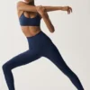 High-Waist Airlift Legging 7/8 - Bleu marine