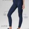 High-Waist Airlift Legging 7/8 - Bleu marine