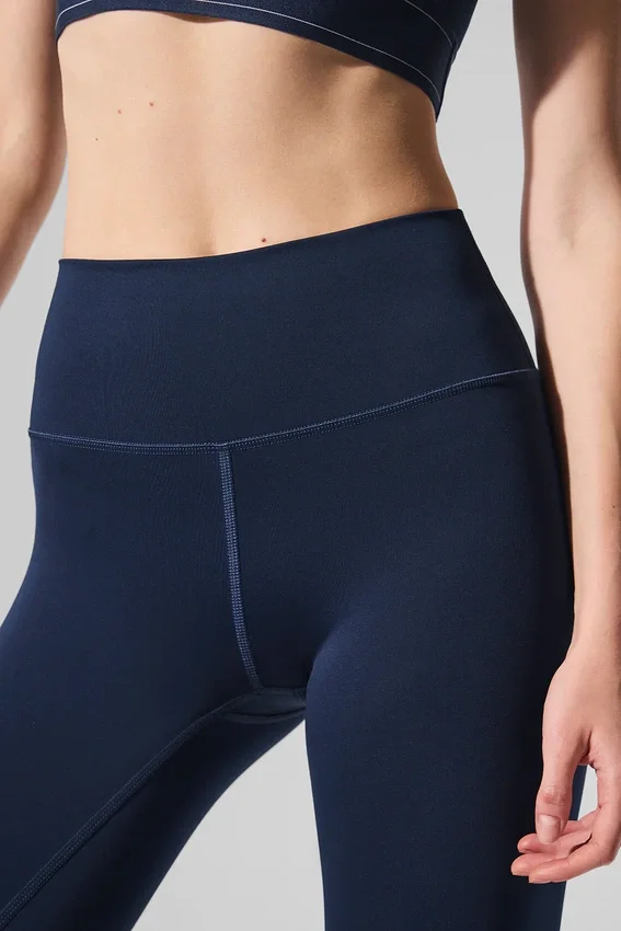 High-Waist Airlift Legging 7/8 - Bleu marine
