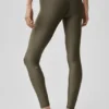 High-Waist Airlift Legging 7/8 - Olive Tree