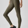 High-Waist Airlift Legging 7/8 - Olive Tree