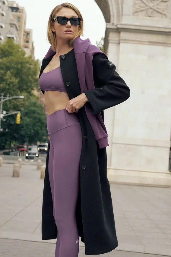 High-Waist Airlift Legging 7/8 - Plum Kiss