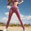 High-Waist Airlift Legging 7/8 - Rose sauvage