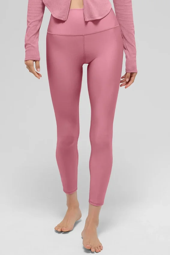 High-Waist Airlift Legging 7/8 - Rose sauvage