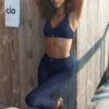 High-Waist Airlift Legging – Bleu marine