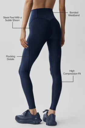 High-Waist Airlift Legging – Bleu marine