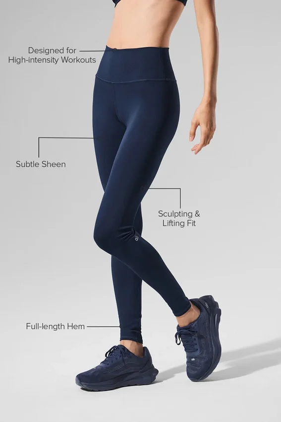 High-Waist Airlift Legging - Bleu marine