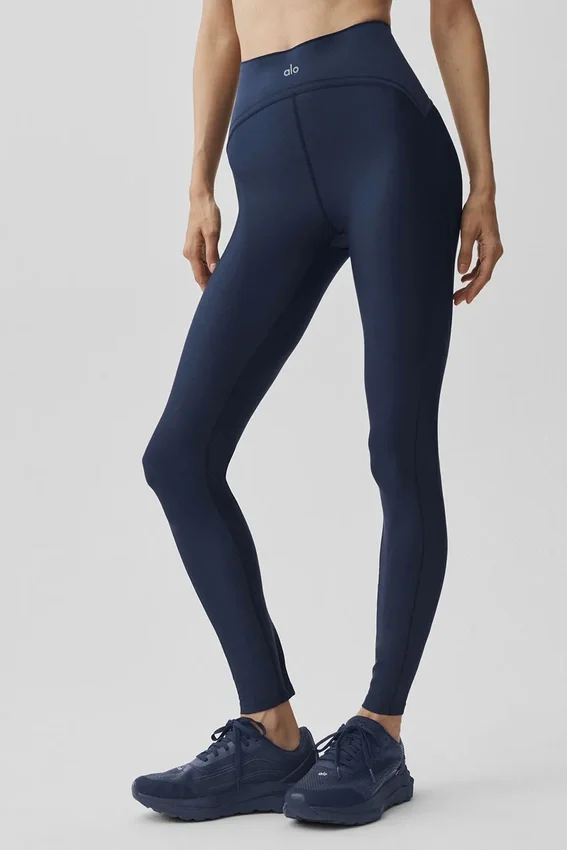 High-Waist Airlift Legging – Bleu marine