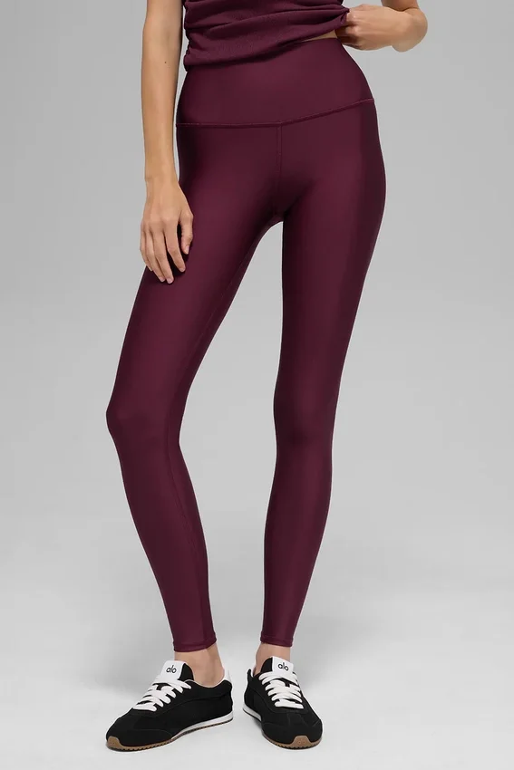 High-Waist Airlift Legging - Bordeaux
