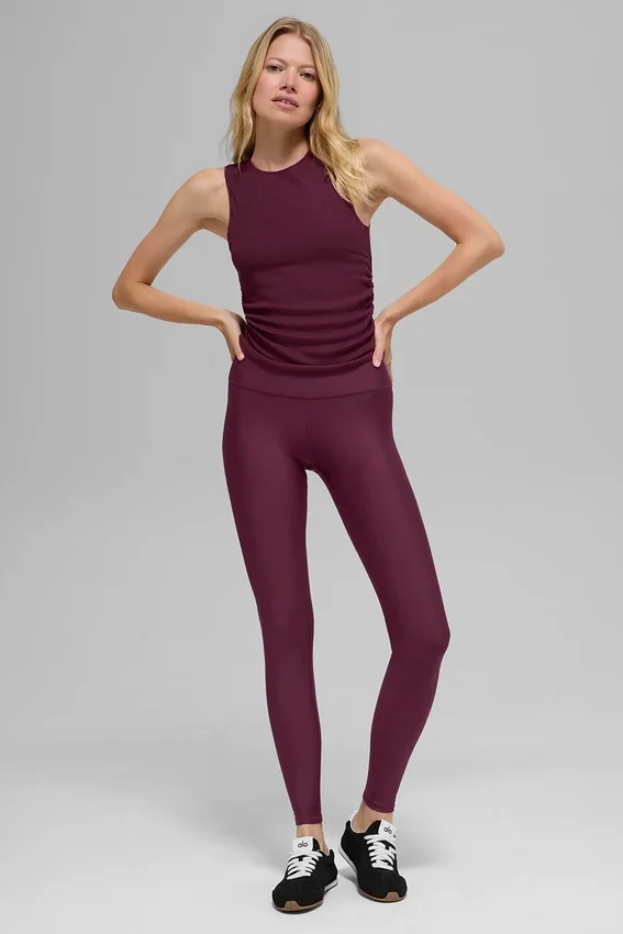 High-Waist Airlift Legging - Bordeaux