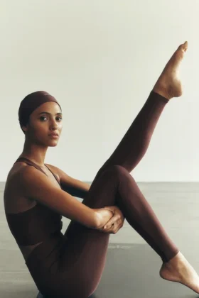 High-Waist Airlift Legging - Brownstone