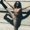 High-Waist Airlift Legging - Cacao clair