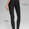 High-Waist Airlift Legging - Noir/Blanc