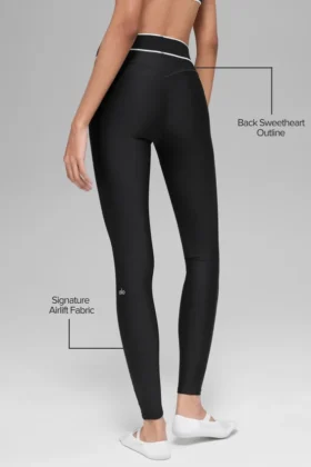High-Waist Airlift Legging – Noir/Blanc