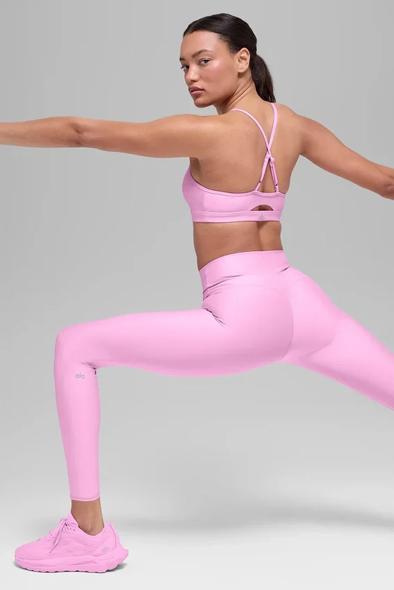 High-Waist Airlift Legging - Rose Candy Heart