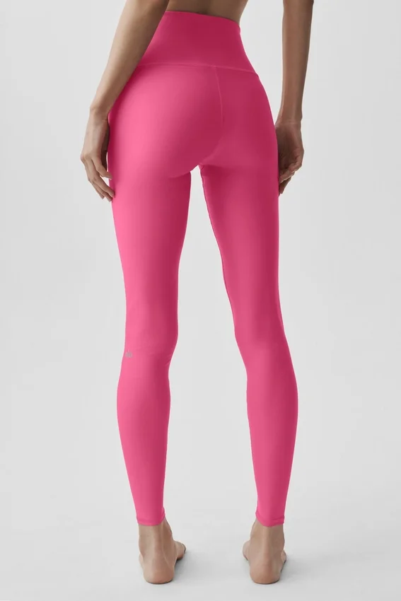 High-Waist Airlift Legging - Rose paradis