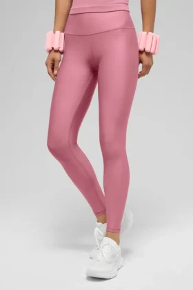 High-Waist Airlift Legging – Rose sauvage