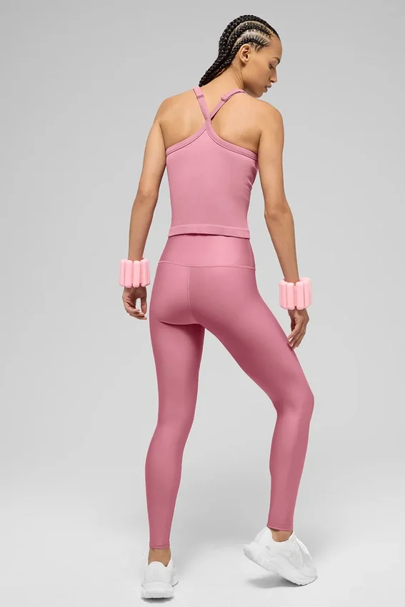 High-Waist Airlift Legging - Rose sauvage