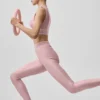 High-Waist Airlift Legging - Rose vintage/Blanc