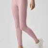 High-Waist Airlift Legging - Rose vintage/Blanc