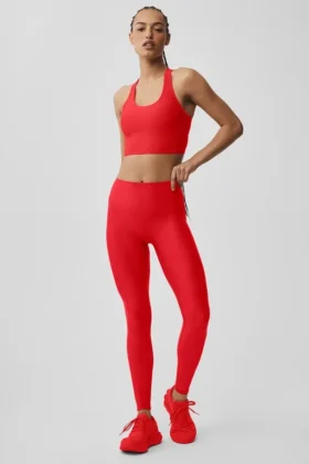 High-Waist Airlift Legging - Rouge vif
