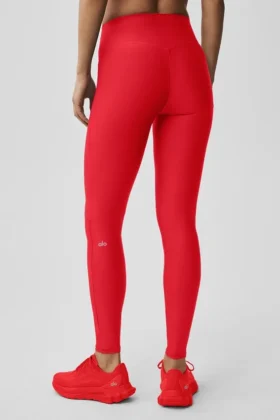 High-Waist Airlift Legging – Rouge vif