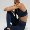 High-Waist Airlift Legging Suit Up - Bleu marine/Bleu marine
