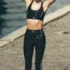 High-Waist Airlift Legging Suit Up - Noir/Blanc