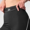 High-Waist Airlift Legging Suit Up - Noir/Blanc