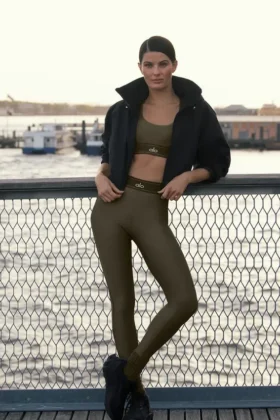 High-Waist Airlift Legging « Suit up » - Olive Tree/Olive Tree
