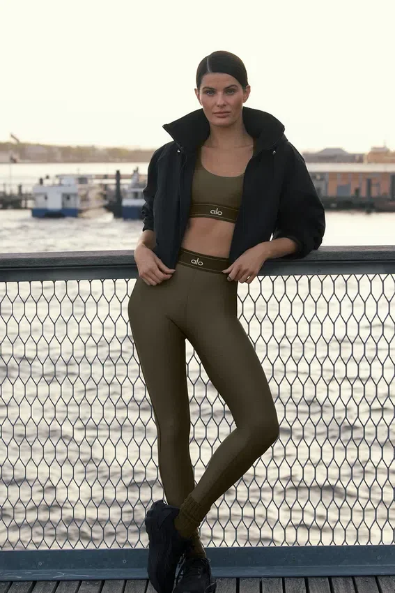 High-Waist Airlift Legging « Suit up » - Olive Tree/Olive Tree