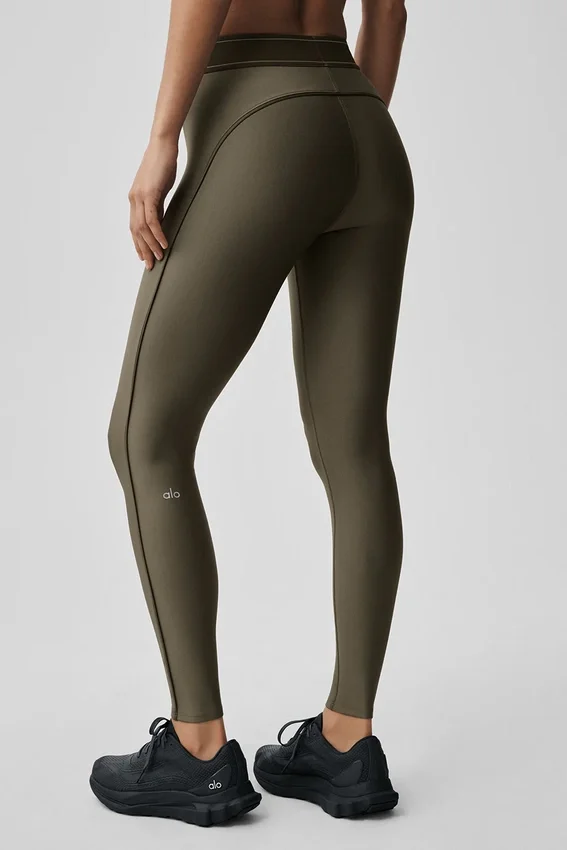 High-Waist Airlift Legging « Suit up » - Olive Tree/Olive Tree