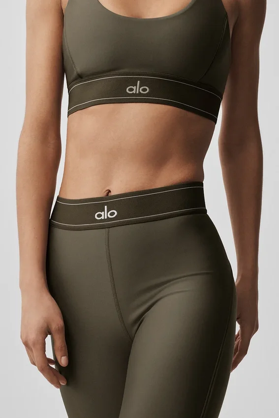 High-Waist Airlift Legging « Suit up » - Olive Tree/Olive Tree
