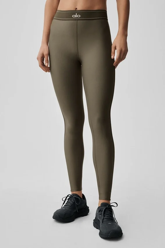 High-Waist Airlift Legging « Suit up » - Olive Tree/Olive Tree