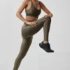 High-Waist Airlift Legging « Suit up » - Olive Tree/Olive Tree
