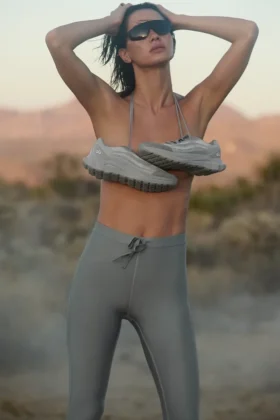 High-Waist Airlift Light Speed Legging - Gris lunaire