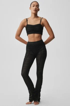 High-Waist Airlift Mesh Cherish Legging - Noir