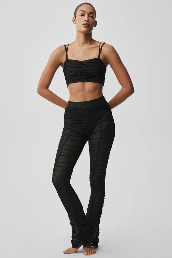 High-Waist Airlift Mesh Cherish Legging - Noir