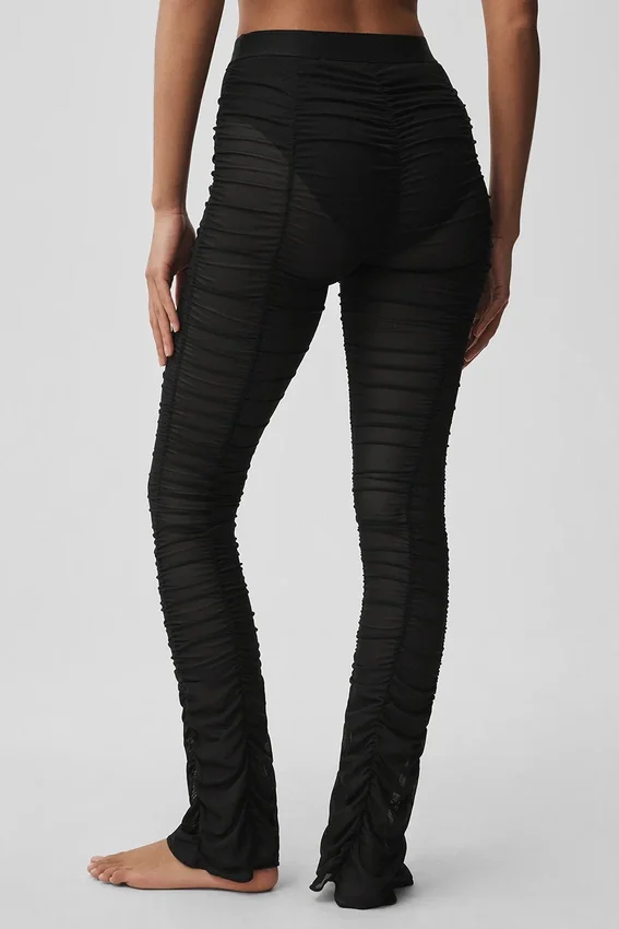 High-Waist Airlift Mesh Cherish Legging - Noir