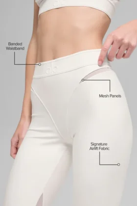 High-Waist Airlift Rebel 7/8 Legging – Ivoire
