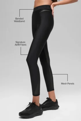 High-Waist Airlift Rebel 7/8 Legging – Noir