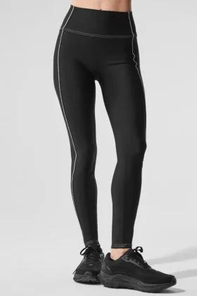 High-Waist Airlift Redefine Legging - Noir/Blanc