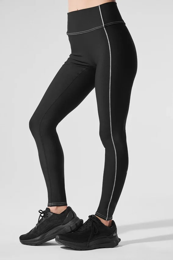 High-Waist Airlift Redefine Legging - Noir/Blanc
